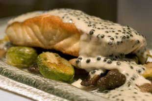 Seared White Sturgeon with Caviar Beurre Blanc