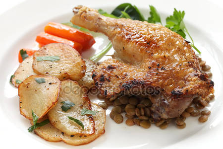 Duck Confit (Confit de Canard) with step-by-step photos